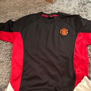 Manchester United Black and Red Men's Jersey
